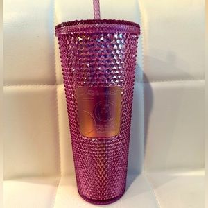 Disney x starbucks pink tumbler